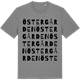 Mid Heather Gray t-shirt med Östergården ordlek t-shirt