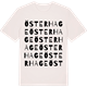 Vintage White t-shirt med Österhage ordlek t-shirt