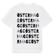 White t-shirt med Österhage ordlek t-shirt