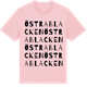 Pink Cotton t-shirt med Östra Blacken ordlek t-shirt