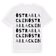White t-shirt med Östra Blacken ordlek t-shirt