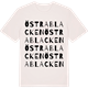 Vintage White t-shirt med Östra Blacken ordlek t-shirt