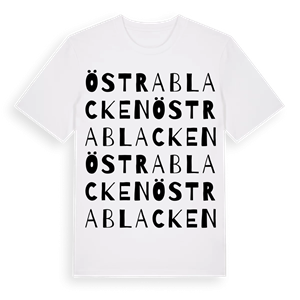 Östra Blacken ordlek t-shirt – ekologisk bomull t-shirt från Pinshirt
