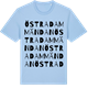 Blue Soul t-shirt med Östra Dammändan ordlek t-shirt
