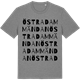 Mid Heather Gray t-shirt med Östra Dammändan ordlek t-shirt