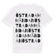 Östra Dammändan ordlek t-shirt