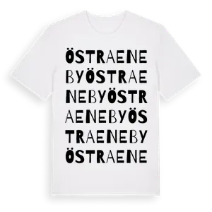 Östra Eneby ordlek t-shirt – ekologisk bomull t-shirt från Pinshirt