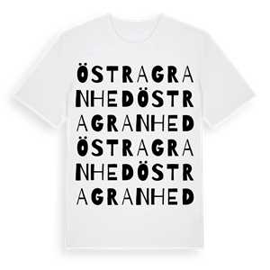 Östra Granhed ordlek t-shirt – ekologisk bomull t-shirt från Pinshirt