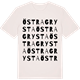 Vintage White t-shirt med Östra Grysta ordlek t-shirt