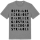 Mid Heather Gray t-shirt med Östra Kolberga ordlek t-shirt