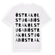White t-shirt med Östra Kolstugan ordlek t-shirt