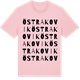Pink Cotton t-shirt med Östra Kovik ordlek t-shirt
