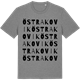 Mid Heather Gray t-shirt med Östra Kovik ordlek t-shirt