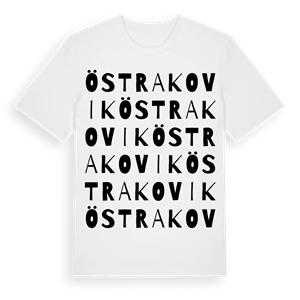 Östra Kovik ordlek t-shirt – ekologisk bomull t-shirt från Pinshirt