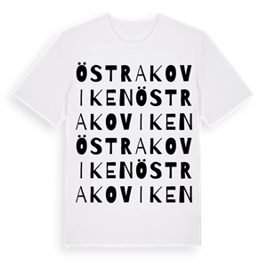 Östra Koviken ordlek t-shirt – ekologisk bomull t-shirt från Pinshirt