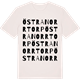 Vintage White t-shirt med Östra Norrtorp ordlek t-shirt