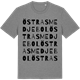 Mid Heather Gray t-shirt med Östra Smedjebol ordlek t-shirt