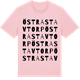 Pink Cotton t-shirt med Östra Stavtorp ordlek t-shirt