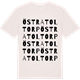 Vintage White t-shirt med Östra Toltorp ordlek t-shirt