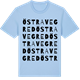 Blue Soul t-shirt med Östra Vegred ordlek t-shirt