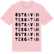 Pink Cotton t-shirt med Östra Vintergatan ordlek t-shirt