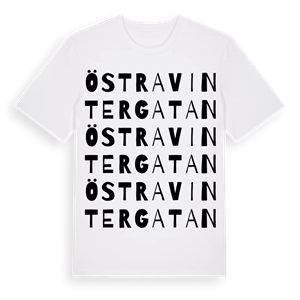 Östra Vintergatan ordlek t-shirt – ekologisk bomull t-shirt från Pinshirt