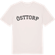Vintage White t-shirt med Östtorp böjd t-shirt