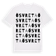 White t-shirt med Ösvreta ordlek t-shirt