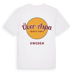 Över-Aspa cirkel t-shirt – ekologisk bomull t-shirt från Pinshirt