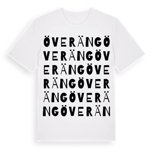 Överäng ordlek t-shirt – ekologisk bomull t-shirt från Pinshirt