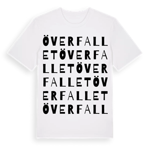 Överfallet ordlek t-shirt – ekologisk bomull t-shirt från Pinshirt
