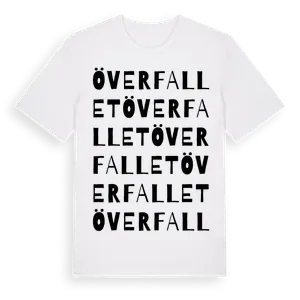 Överfallet ordlek t-shirt – ekologisk bomull t-shirt från Pinshirt