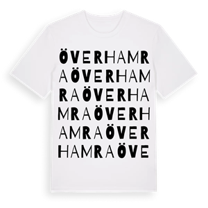 Överhamra ordlek t-shirt – ekologisk bomull t-shirt från Pinshirt