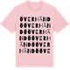 Pink Cotton t-shirt med Överhändö ordlek t-shirt