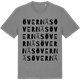 Mid Heather Gray t-shirt med Övernäs ordlek t-shirt