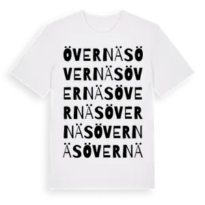 Övernäs ordlek t-shirt – ekologisk bomull t-shirt från Pinshirt