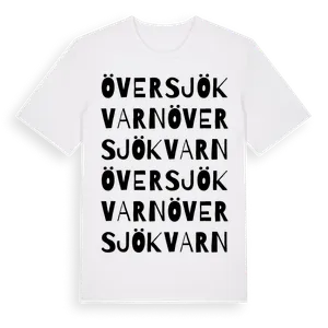Översjökvarn ordlek t-shirt – ekologisk bomull t-shirt från Pinshirt