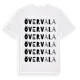 White t-shirt med Övervala ordlek t-shirt