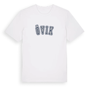 Övik college t-shirt – ekologisk bomull t-shirt från Pinshirt