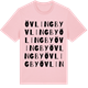 Pink Cotton t-shirt med Övlingby ordlek t-shirt