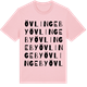 Pink Cotton t-shirt med Övlingeby ordlek t-shirt