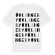 White t-shirt med Övlingeby ordlek t-shirt
