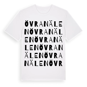 Övra Nälen ordlek t-shirt – ekologisk bomull t-shirt från Pinshirt