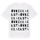 White t-shirt med Övre Blacksta ordlek t-shirt