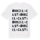 White t-shirt med Övre Blacksta ordlek t-shirt