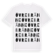 Övre Bränne ordlek t-shirt