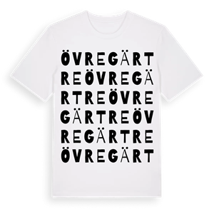 Övre Gärtre ordlek t-shirt – ekologisk bomull t-shirt från Pinshirt