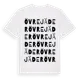 White t-shirt med Övre Jäder ordlek t-shirt
