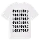 White t-shirt med Övre Lörstorp ordlek t-shirt