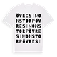White t-shirt med Övre Simonstorp ordlek t-shirt